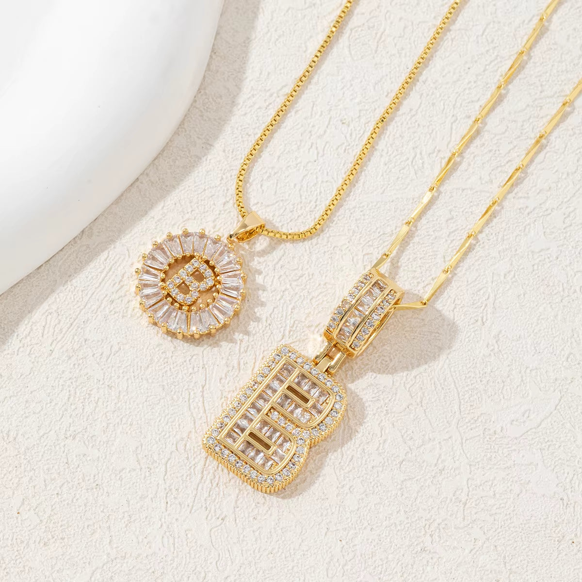Non-Fading Gold Color Party Jewelry Shiny AAA CZ Zircon Heart Pendants Necklaces for Women