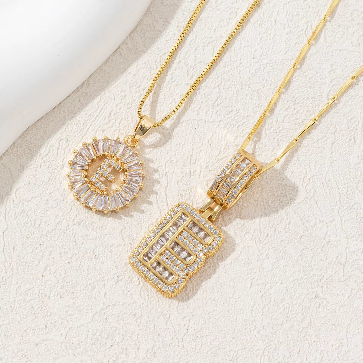 Non-Fading Gold Color Party Jewelry Shiny AAA CZ Zircon Heart Pendants Necklaces for Women