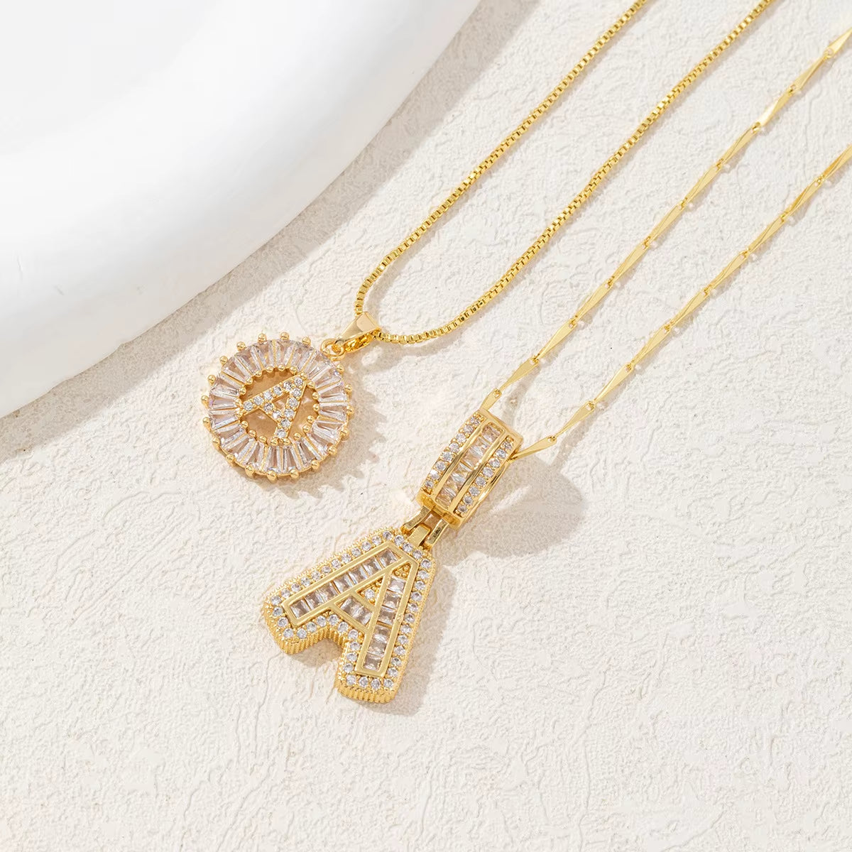 Non-Fading Gold Color Party Jewelry Shiny AAA CZ Zircon Heart Pendants Necklaces for Women