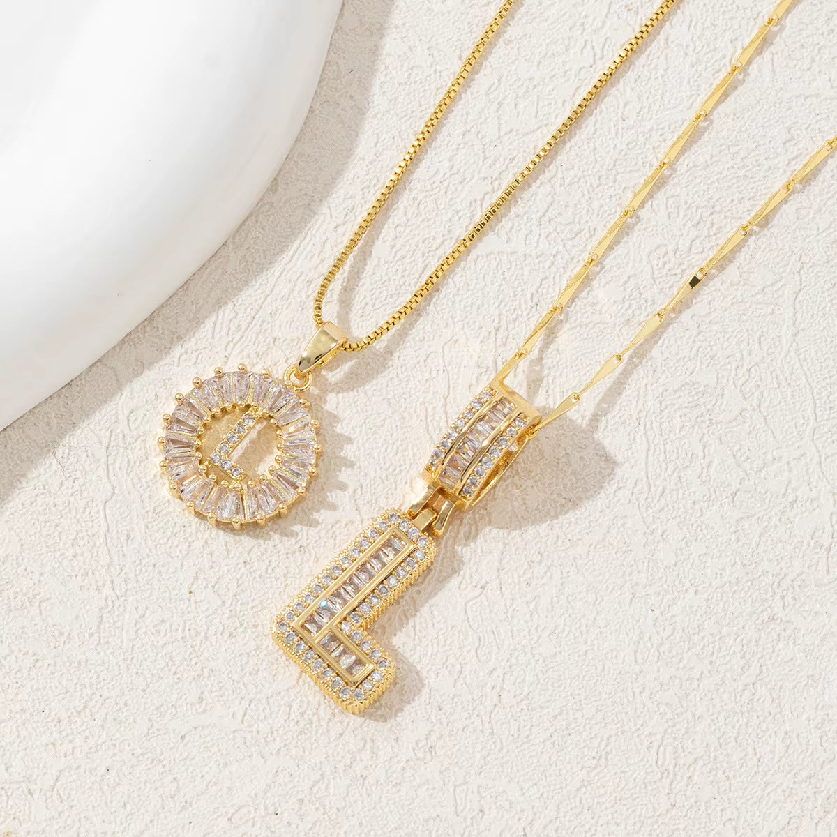 Non-Fading Gold Color Party Jewelry Shiny AAA CZ Zircon Heart Pendants Necklaces for Women