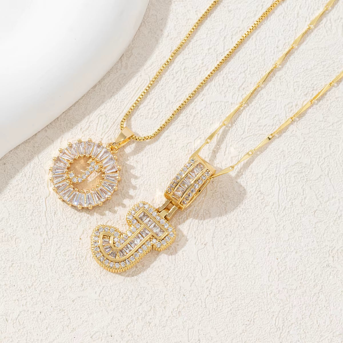 Non-Fading Gold Color Party Jewelry Shiny AAA CZ Zircon Heart Pendants Necklaces for Women