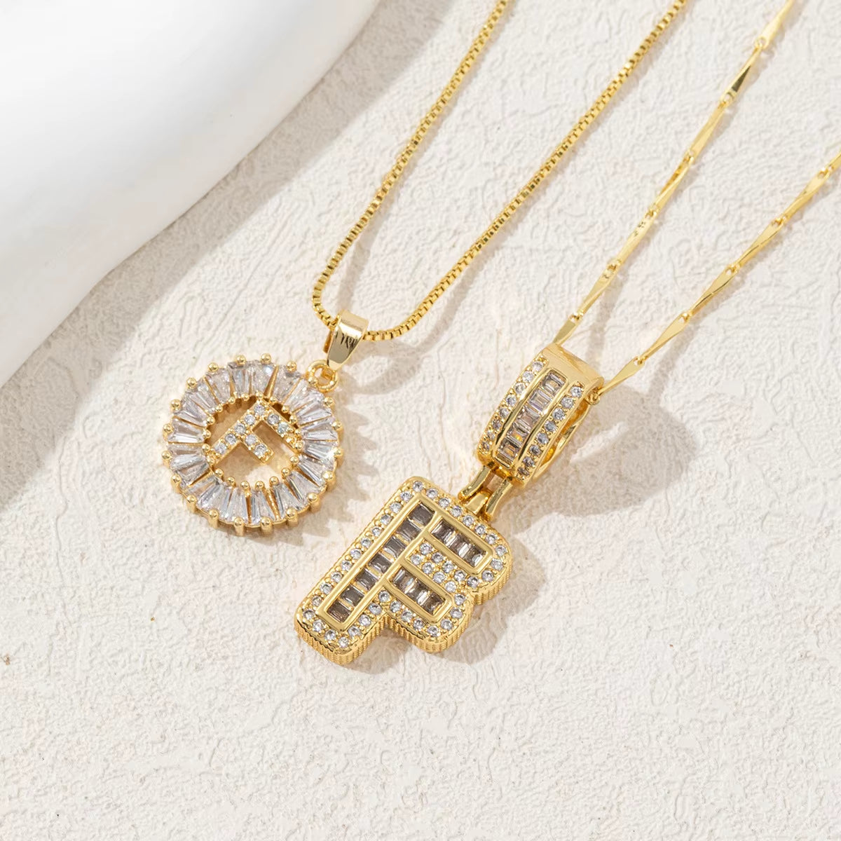 Non-Fading Gold Color Party Jewelry Shiny AAA CZ Zircon Heart Pendants Necklaces for Women