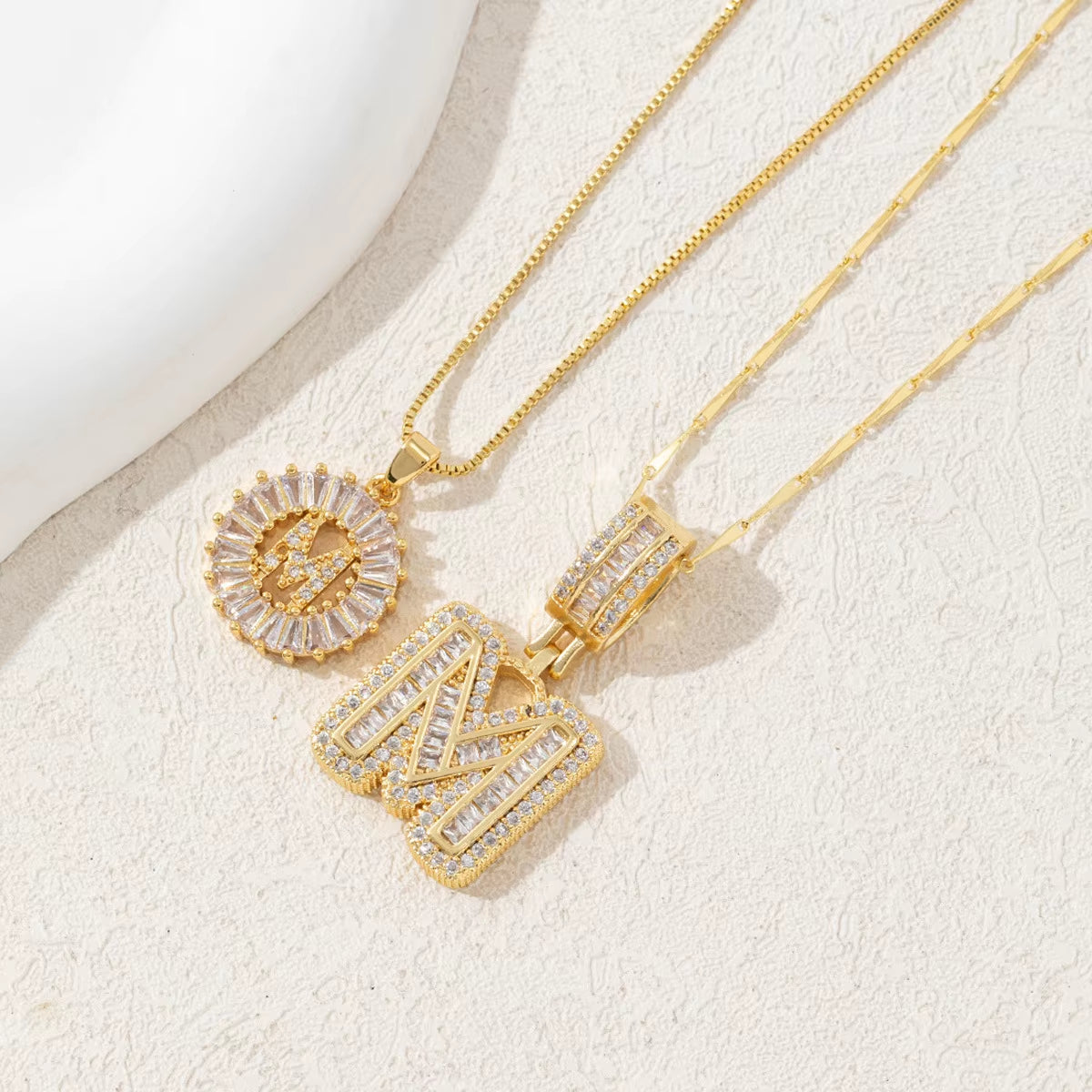 Non-Fading Gold Color Party Jewelry Shiny AAA CZ Zircon Heart Pendants Necklaces for Women