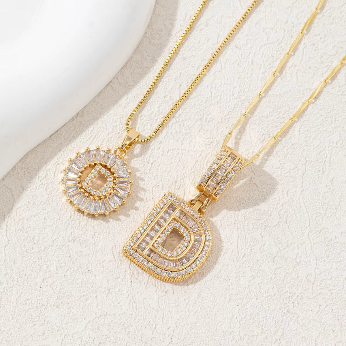 Non-Fading Gold Color Party Jewelry Shiny AAA CZ Zircon Heart Pendants Necklaces for Women