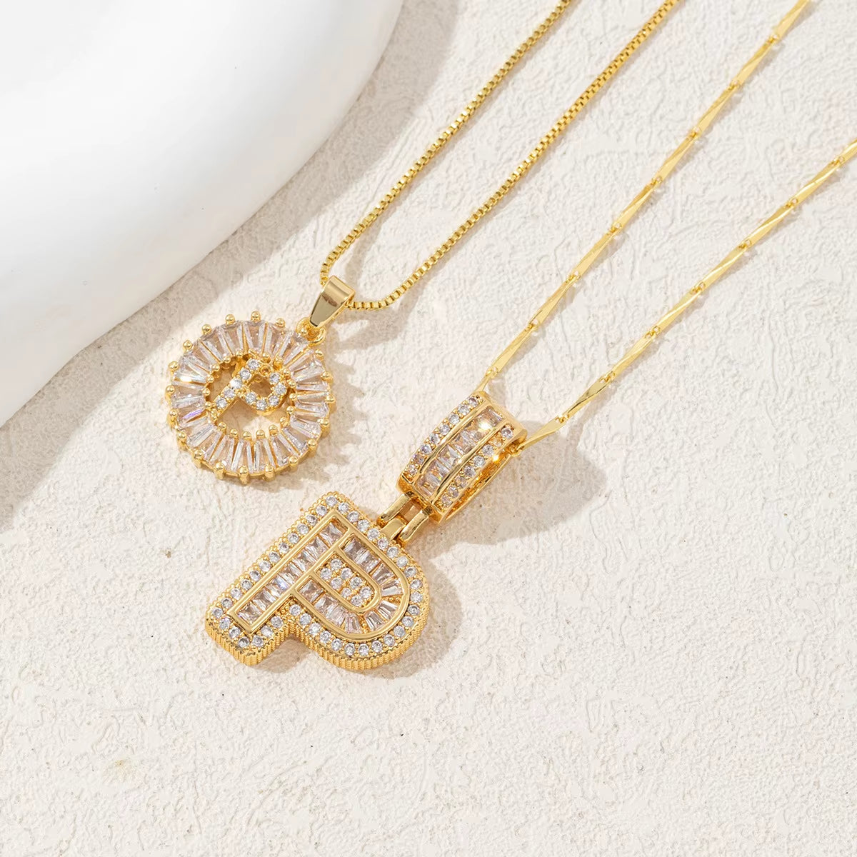 Non-Fading Gold Color Party Jewelry Shiny AAA CZ Zircon Heart Pendants Necklaces for Women