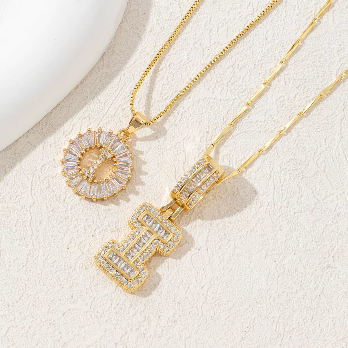 Non-Fading Gold Color Party Jewelry Shiny AAA CZ Zircon Heart Pendants Necklaces for Women